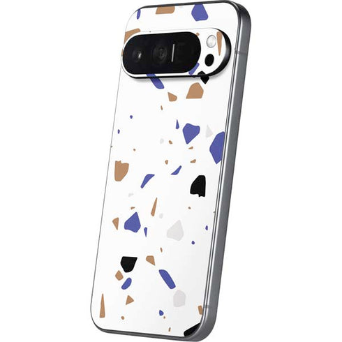 White Terrazzo Pixel 9 Pro XL Skin